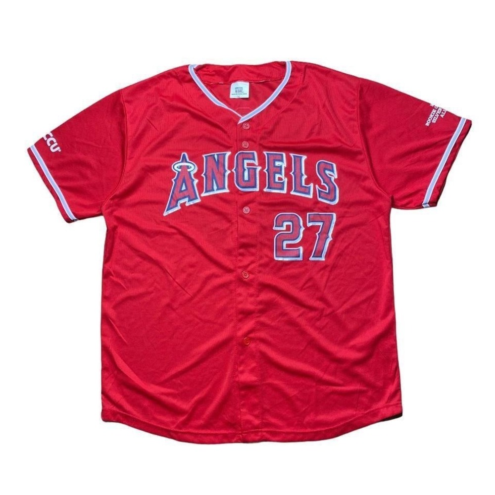 Angels x Mike Trout baseball promo jersey
